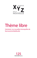 Revue XYZ de la nouvelle, no 125
